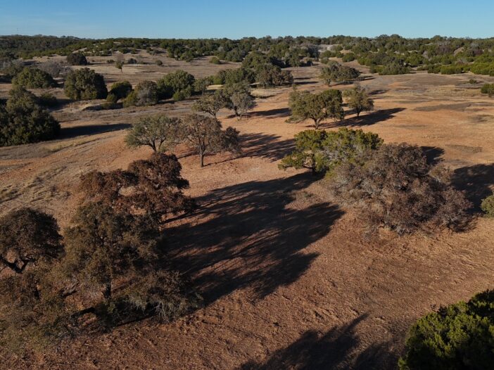 Pastureland restored from the encroachment of Cedar trees in Bosque County TX.